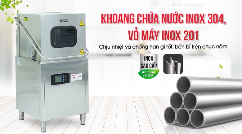 Chất liệu inox cao cấp, bền bỉ lâu dài và đảm bảo vệ sinh Chất liệu inox cao cấp, bền bỉ lâu dài và đảm bảo vệ sinh