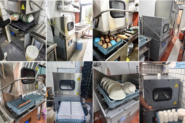 Thực tế khách hàng sử dụng máy rửa bát công nghiệp nắp lật của Mayruabatchen.com Thực tế khách hàng sử dụng máy rửa bát công nghiệp nắp lật của Mayruabatchen.com