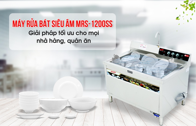 Máy rửa bát siêu âm chậu đơn MRS-1200SS – Sự lựa chọn hoàn hảo cho nhà hàng, quán ăn Máy rửa bát siêu âm chậu đơn MRS-1200SS – Sự lựa chọn hoàn hảo cho nhà hàng, quán ăn