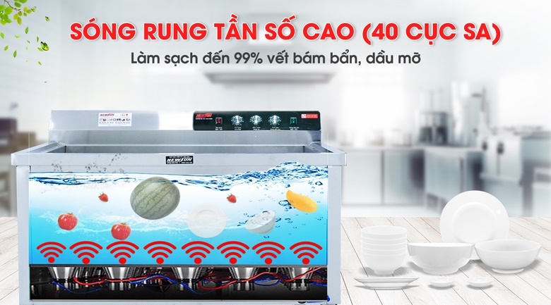 Công nghệ sóng siêu âm giúp làm sạch 99% vết bẩn trên bát đĩa Công nghệ sóng siêu âm giúp làm sạch 99% vết bẩn trên bát đĩa