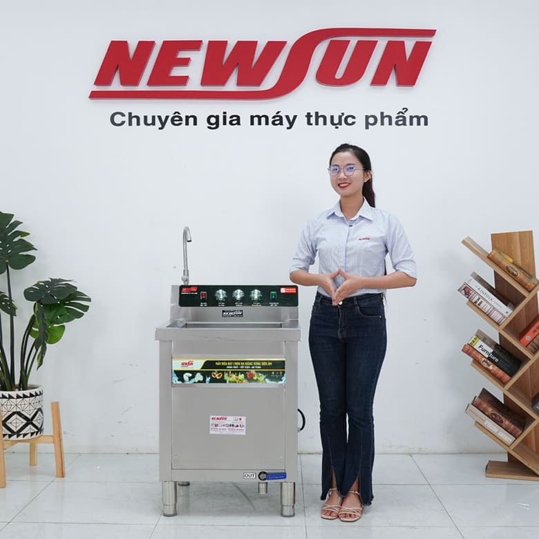 Máy rửa bát chén siêu âm chậu đơn WDJ-600SS – Thiết bị rửa hiện đại, tiết kiệm thời gian