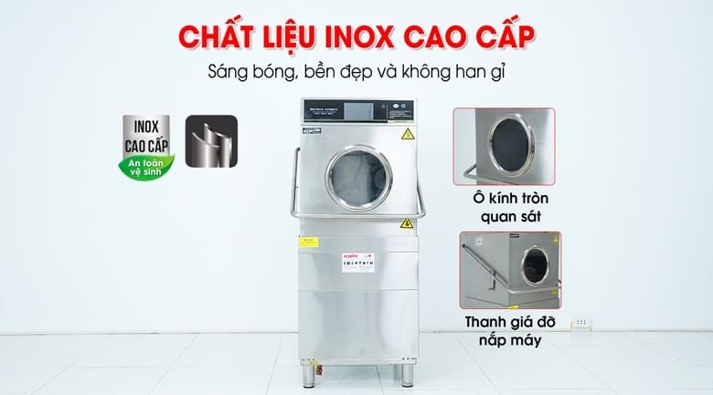 Tư vấn địa điểm mua máy rửa bát siêu âm công nghiệp Ninh Bình Tìm hiểu kĩ chất liệu của máy