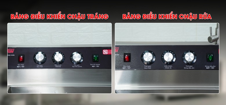 Bảng điều khiển riêng biệt, dễ sử dụng cho từng khoang