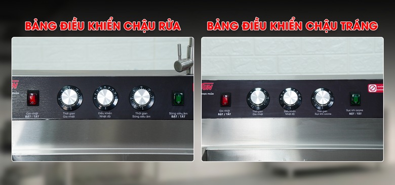 Bảng điều khiển riêng biệt, dễ sử dụng cho từng khoang